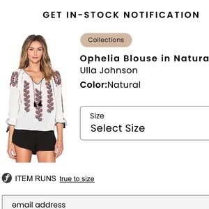 Blouse from Ophelia